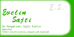 evelin sajti business card